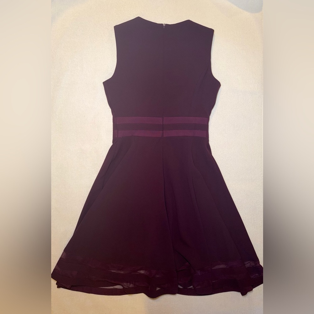 Calvin Klein Purple A Line Dress - Picture 4 of 4